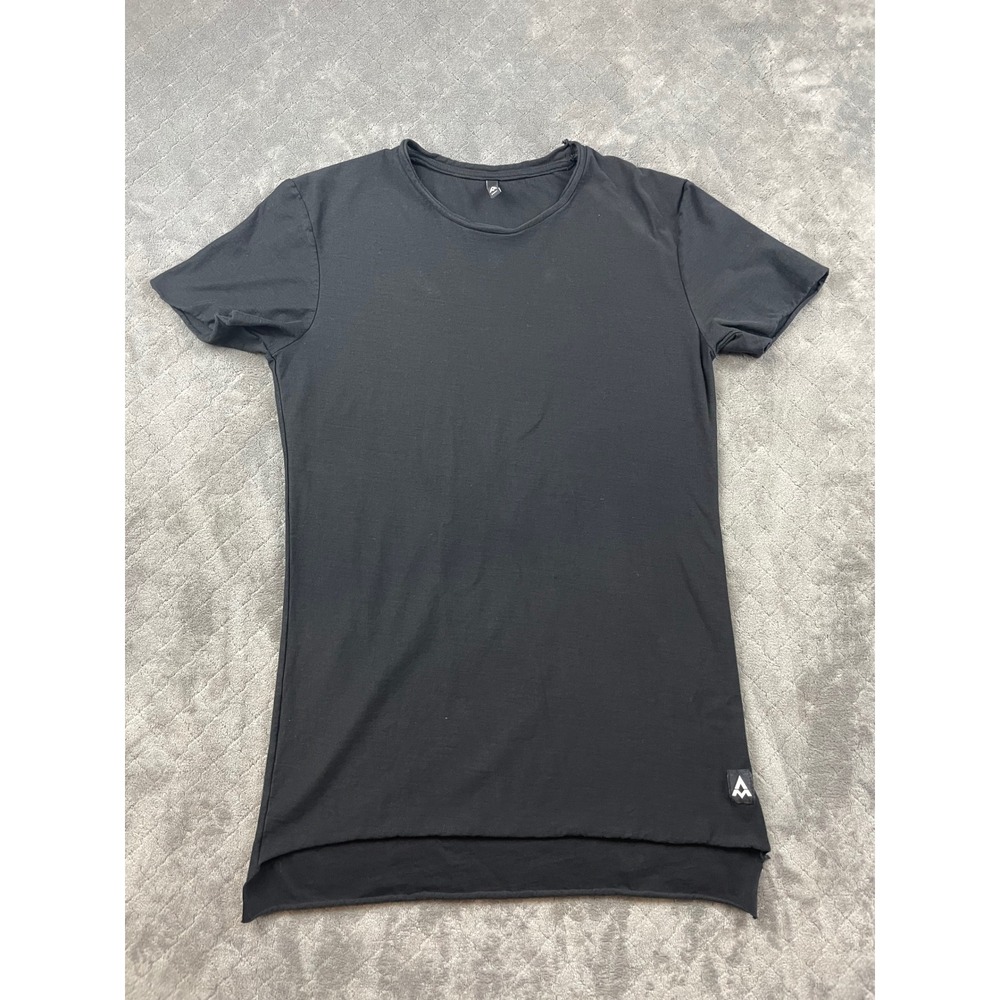 Alphalete Mens S Black Athletic T Short‎ Sleeve Crew Neck Logo Athleisure